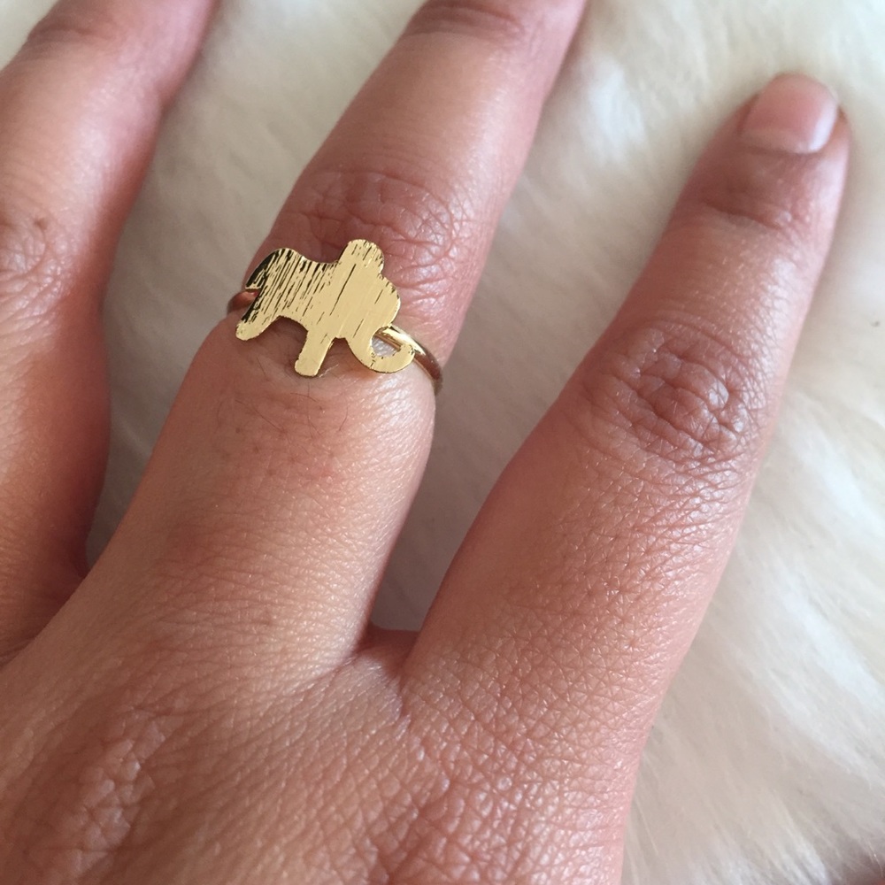 NEW Elephant ring in gold - Picture 2 of 2